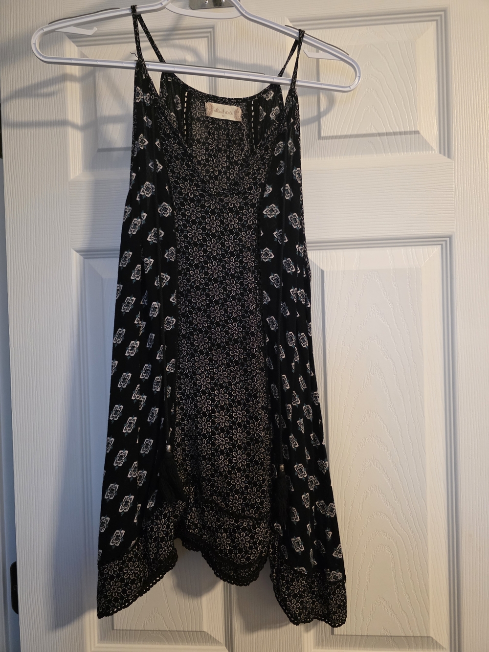 Altar'd State Black Printed Boho Blouse